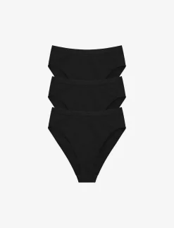 ThirdLove Bikini^Organic Cloud Cotton High Leg Bikini 3 Pack Box