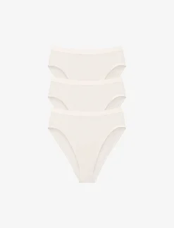 ThirdLove Bikini^Organic Cloud Cotton High Leg Bikini 3 Pack Box