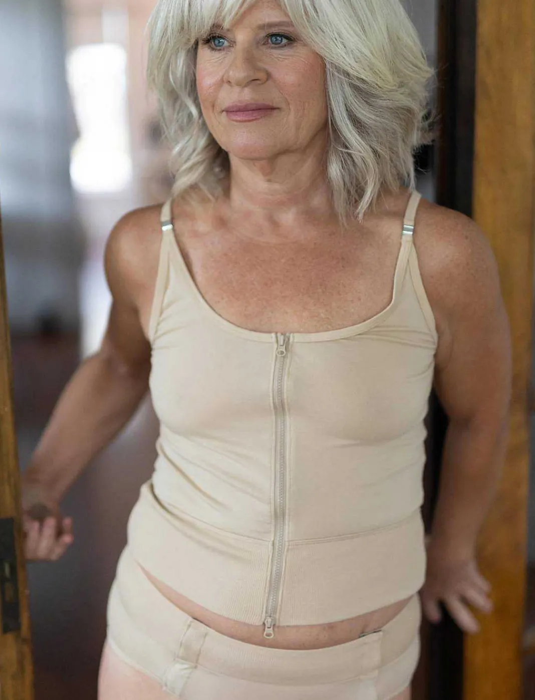 ThirdLove Sleep & Lounge^Slick Chicks Adaptive Front Zip Cami
